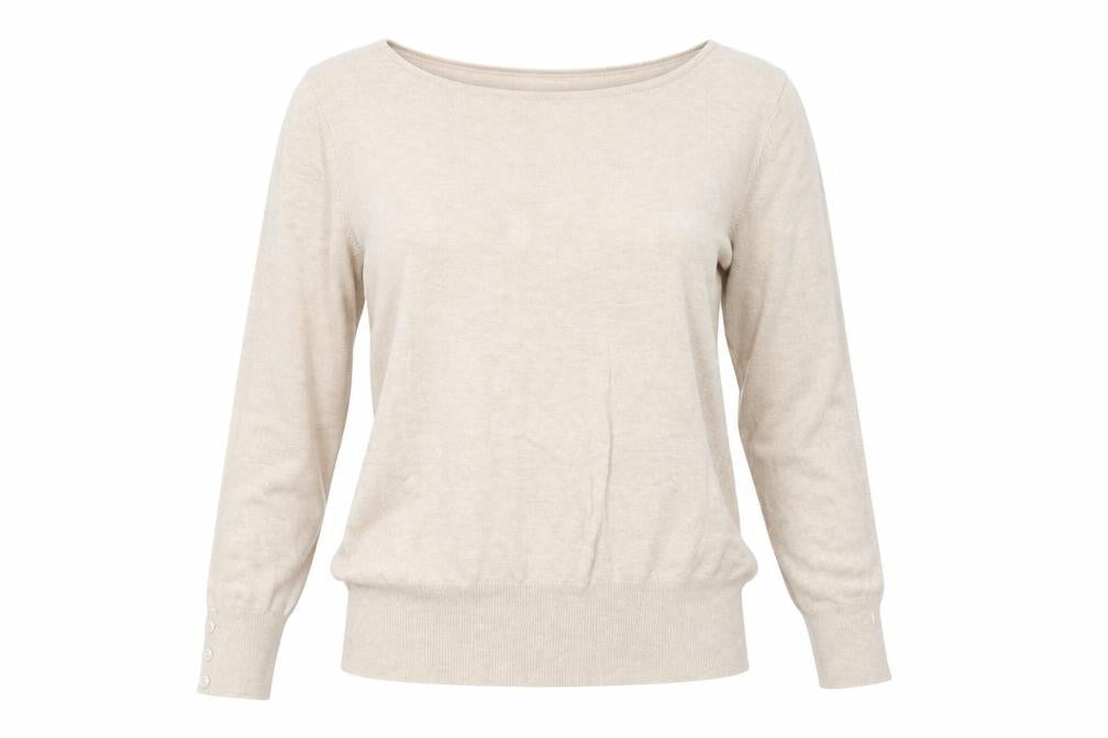 NEXT Womens Beige  Knit Pullover Sweatshirt Size 16