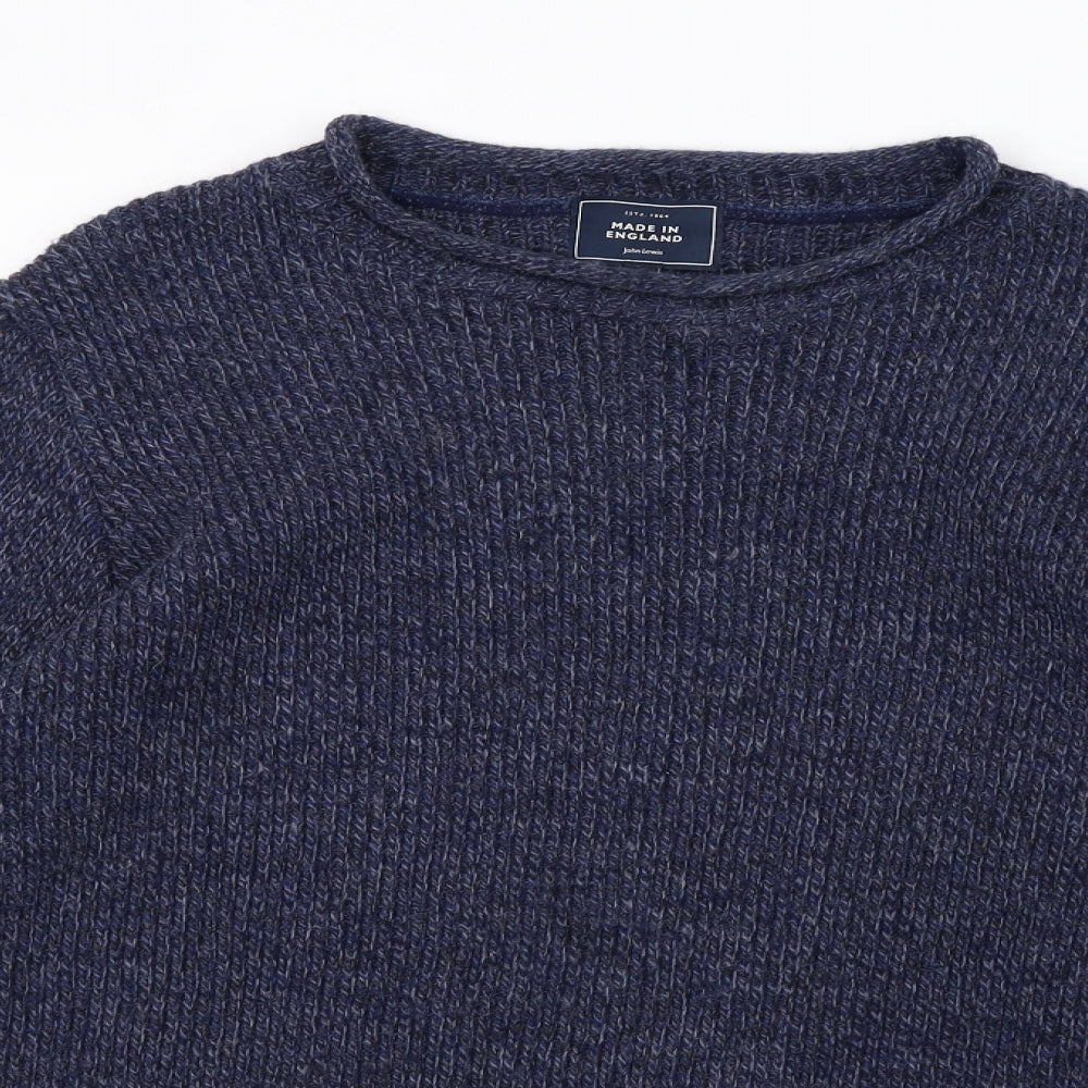 John Lewis Mens Blue  Knit Pullover Sweatshirt Size L  - 44inch