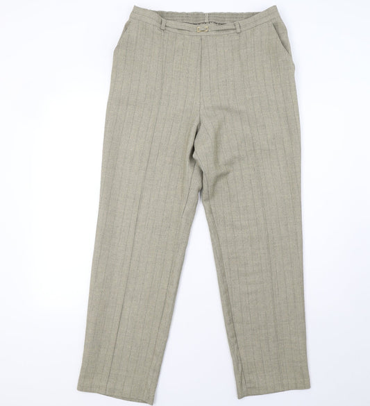 Marks and Spencer Womens Green   Trousers  Size 14 L32 in