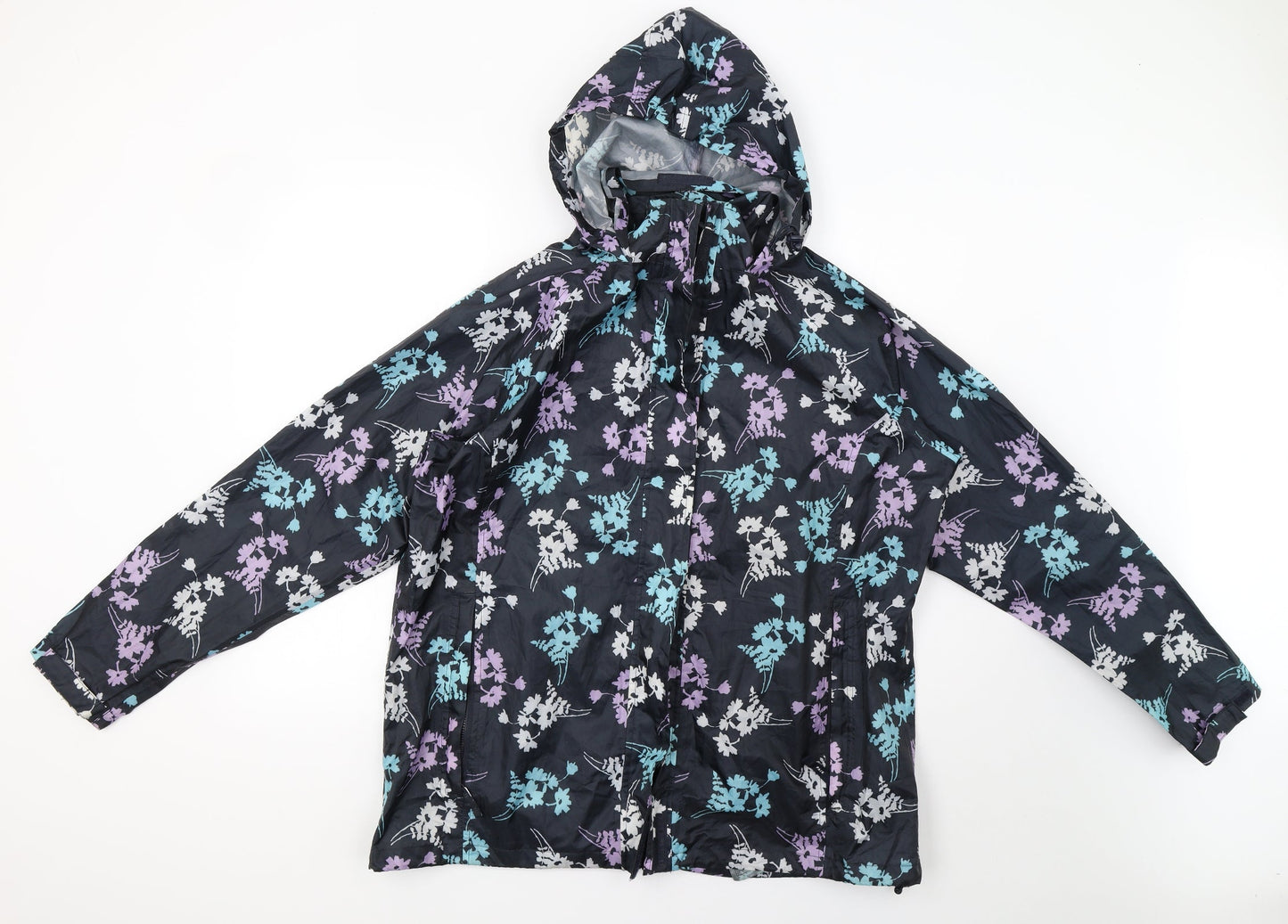 Preworn Womens Black Polka Dot  Jacket  Size XL  - 46inch