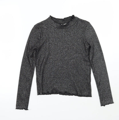 H&M Girls Black   Pullover Jumper Size 12 Years