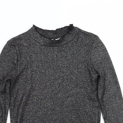 H&M Girls Black   Pullover Jumper Size 12 Years
