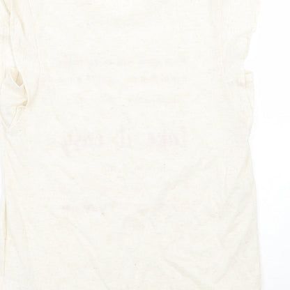 Next Womens Ivory   Basic T-Shirt Size 6