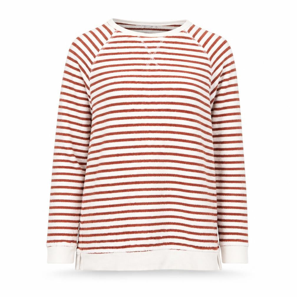 Next Womens White Striped  Pullover Jumper Size 6