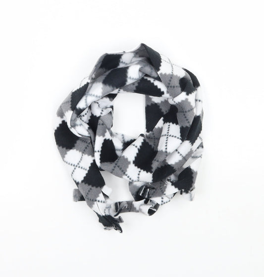 Preworn Womens Black Check   Scarf