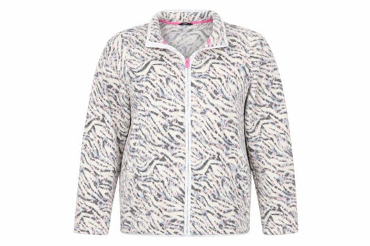 F&F Womens White Animal Print  Jacket Coat Size 18