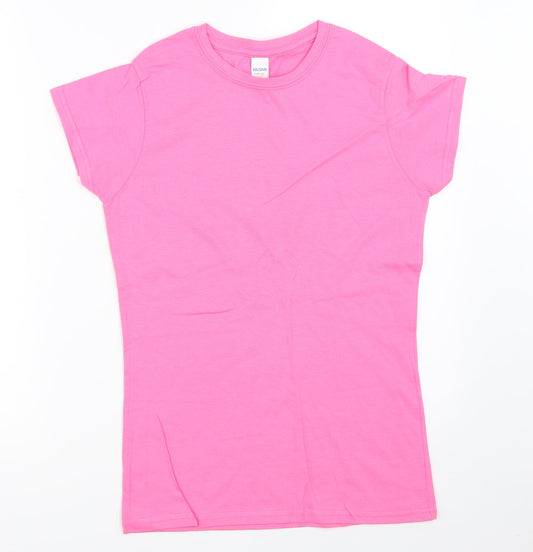 Gildan Womens Pink   Basic T-Shirt Size M