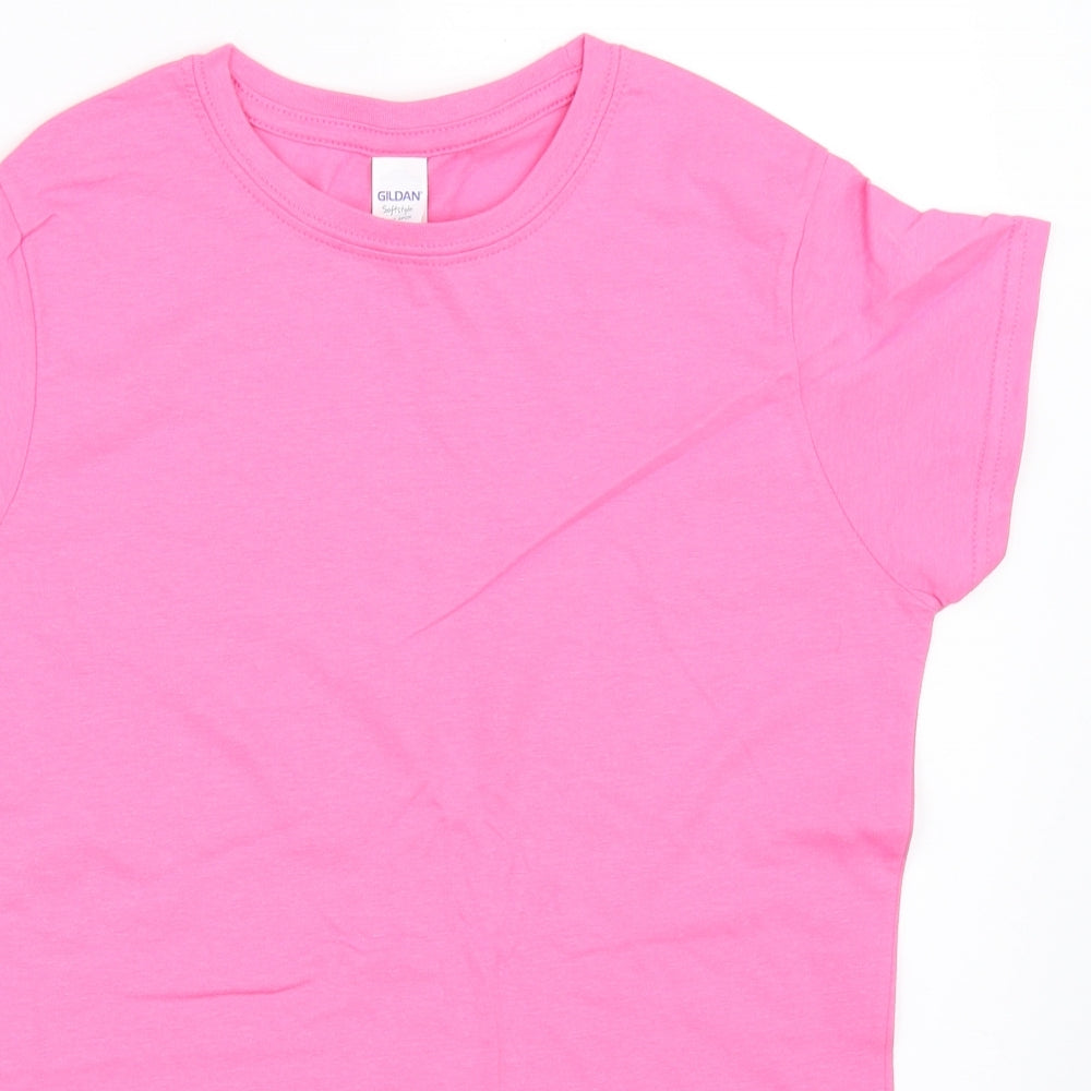 Gildan Womens Pink   Basic T-Shirt Size M