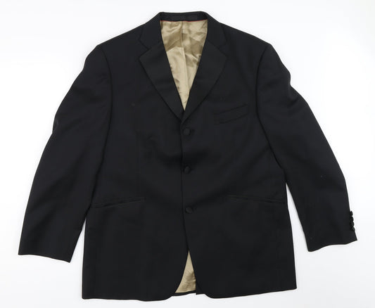 Preworn Mens Black   Jacket Blazer Size 42