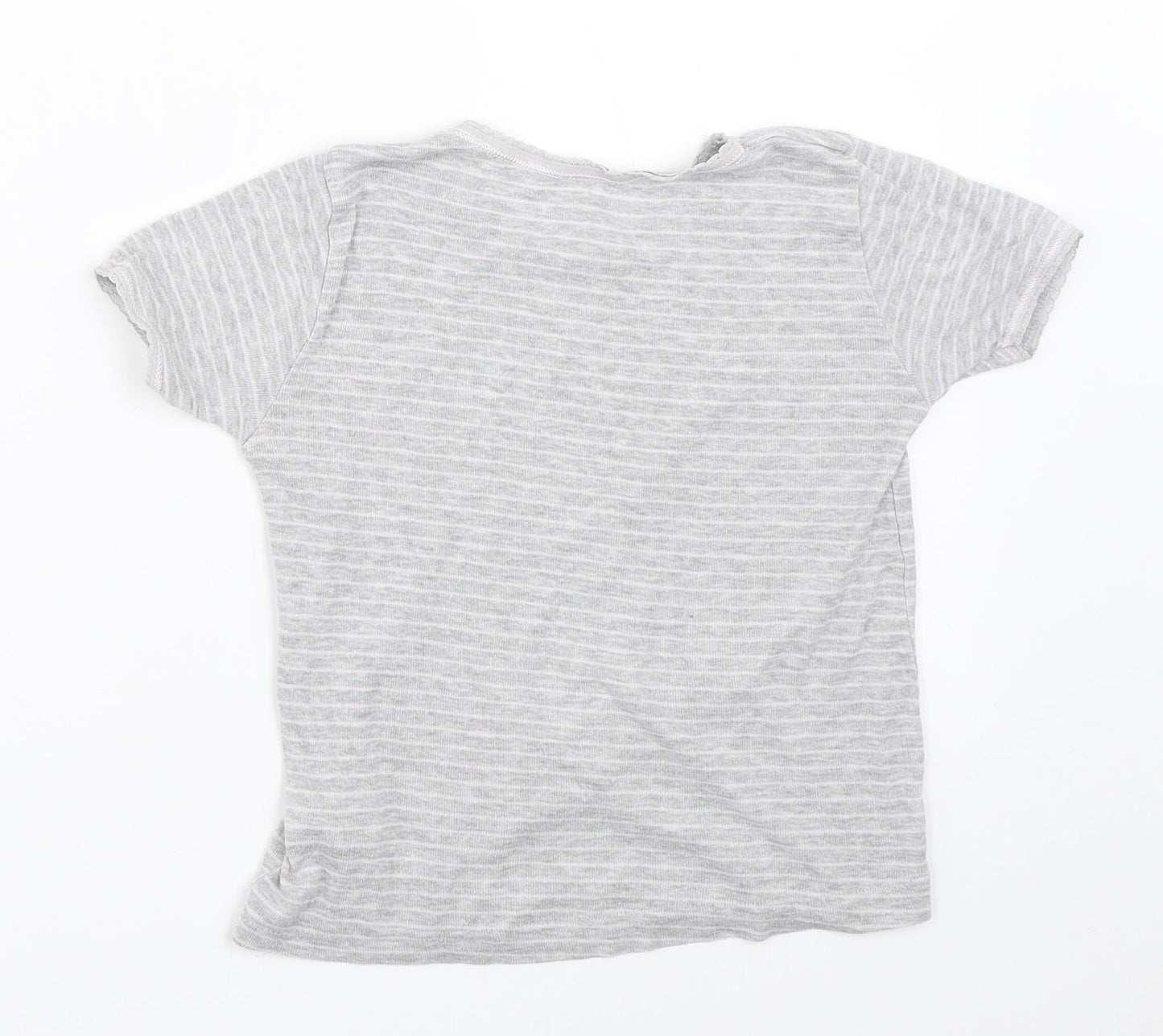 Primark Girls Grey   Basic T-Shirt Size 5-6 Years