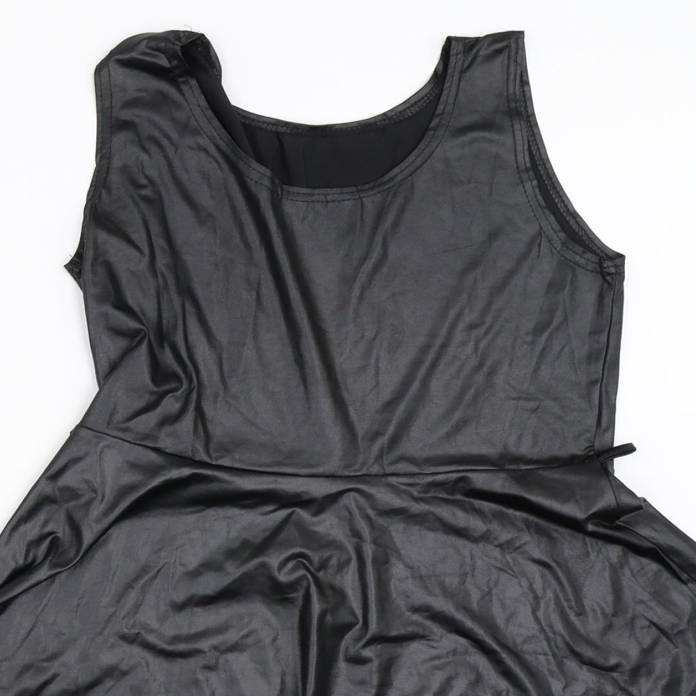 Preworn Womens Black   Skater Dress  Size S