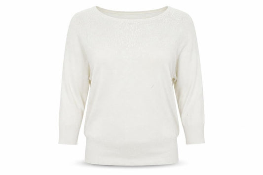 Oasis Womens White   Pullover Jumper Size S