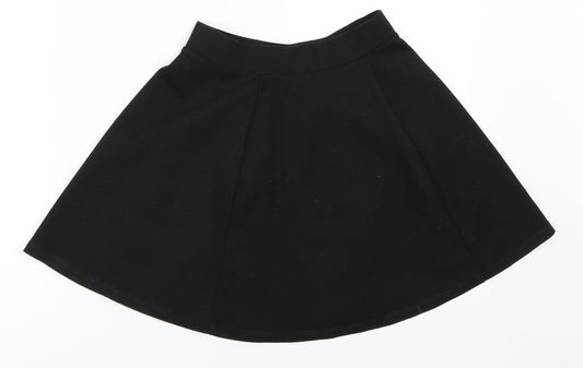 George Girls Black   Skater Skirt Size 7-8 Years