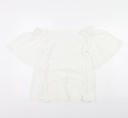 River Island Womens Ivory   Basic Blouse Size 10