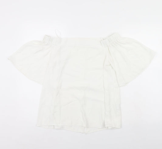 River Island Womens Ivory   Basic Blouse Size 10