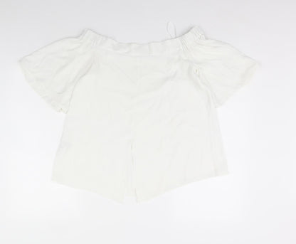 River Island Womens Ivory   Basic Blouse Size 10