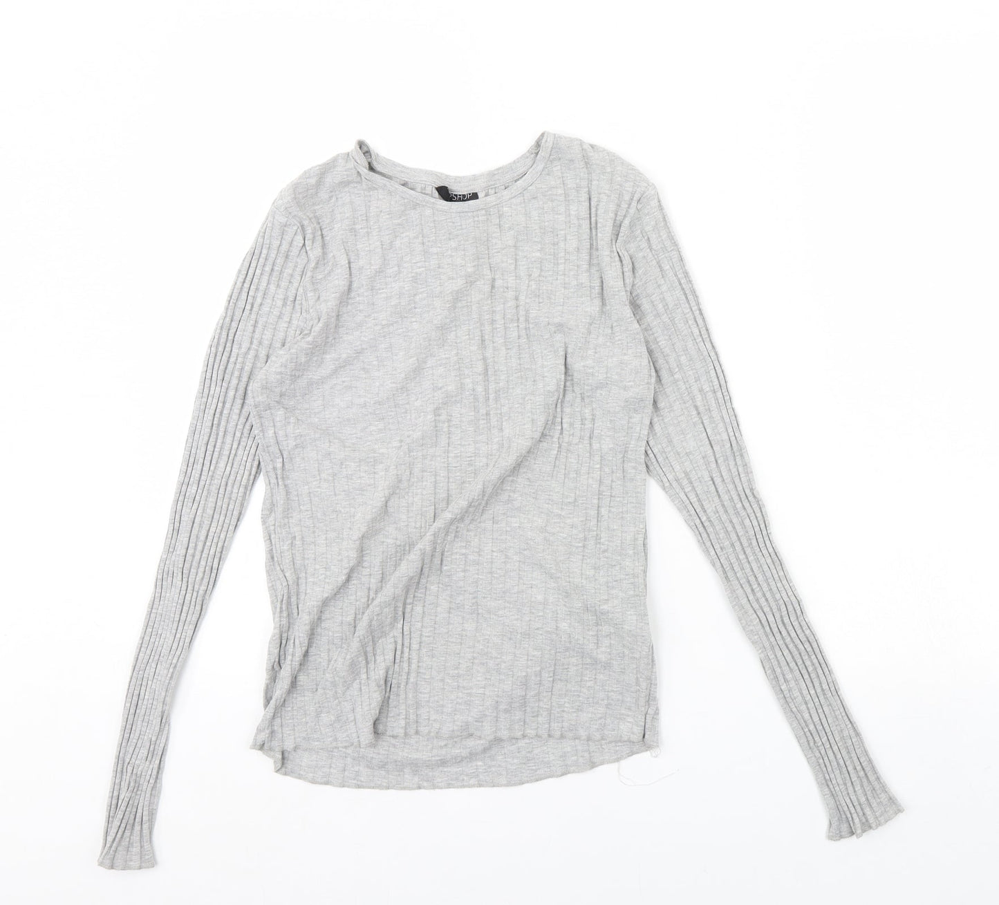 Topshop Womens Grey   Basic Blouse Size 14