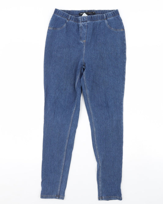 NEXT Womens Black  Denim Skinny Jeans Size 10 L28 in