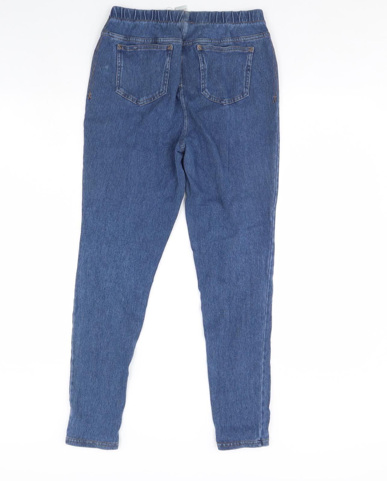 NEXT Womens Black  Denim Skinny Jeans Size 10 L28 in