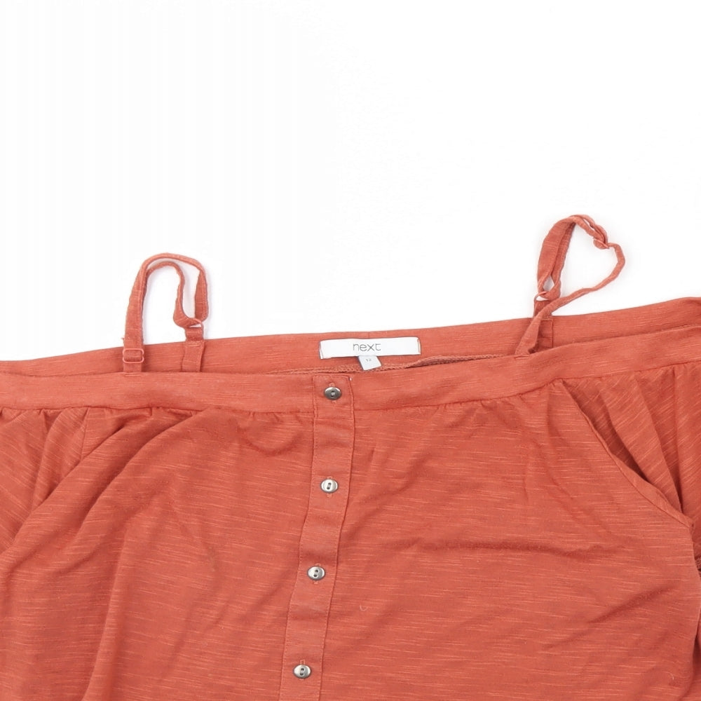 NEXT Womens Orange   Basic Blouse Size 12