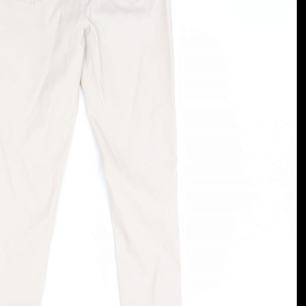 Denim & Co. Womens Pink   Capri Leggings Size 8 L29 in
