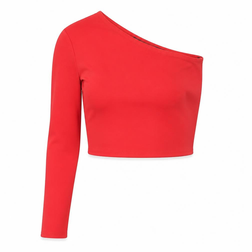 Misspap Womens Red   Basic Blouse Size S