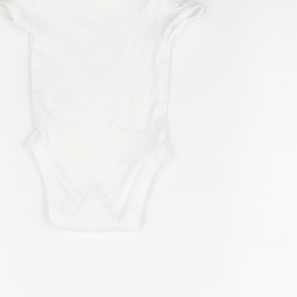 George Baby White   Babygrow One-Piece Size 3-6 Months  - I am four months old