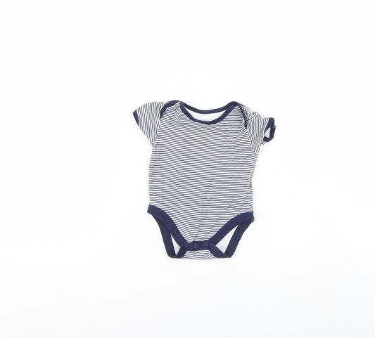 George Baby White Striped  Babygrow One-Piece Size 3-6 Months
