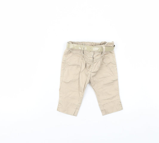 Preworn Baby Beige  Denim Capri Jeans Size 3-6 Months