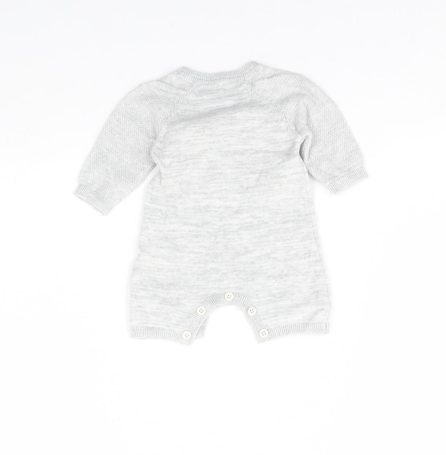 George Baby Grey   Babygrow One-Piece Size 0-3 Months