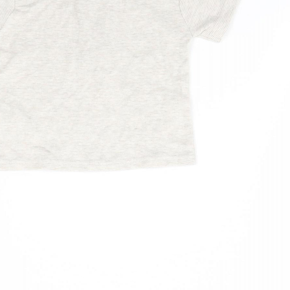 George Baby Beige Striped  Basic T-Shirt Size 3-6 Months