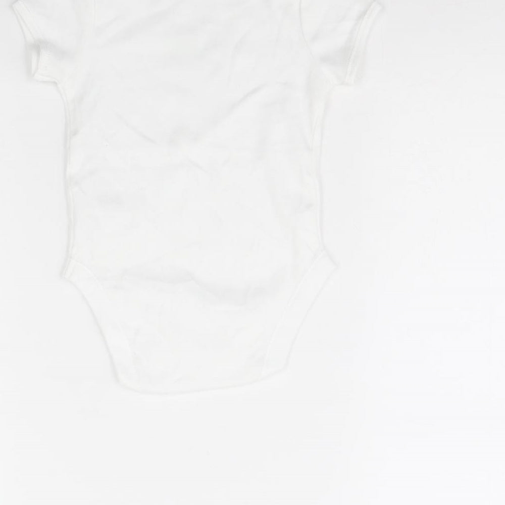 Primark Baby White   Babygrow One-Piece Size 9-12 Months  - my dad is the best