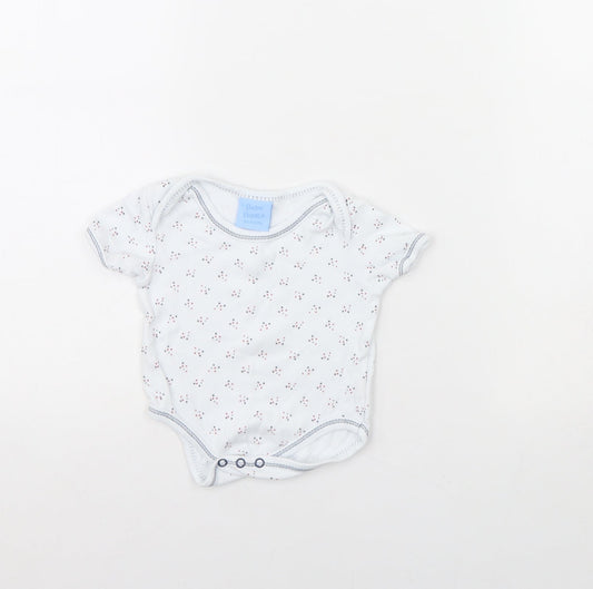 Bebe Bonito Baby White Flecked  Babygrow One-Piece Size 3-6 Months