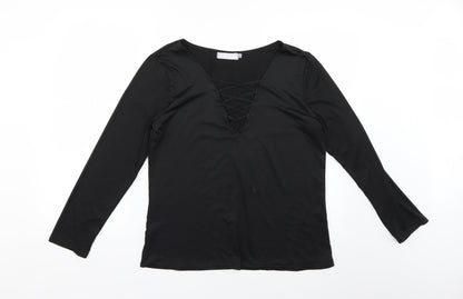 nuoxi Womens Black   Basic T-Shirt Size 2XL