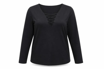 nuoxi Womens Black   Basic T-Shirt Size 2XL