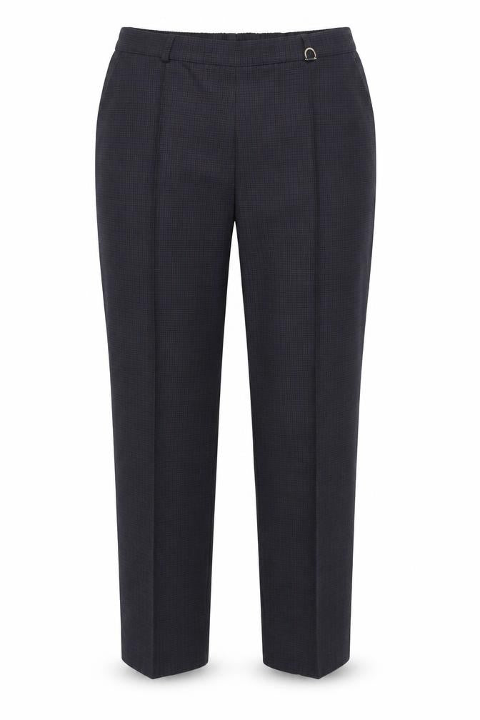 Marks & Spencer Womens Blue Check  Dress Pants Trousers Size 12 L27 in
