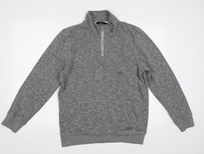 Very Mens Grey   Henley Sweatshirt Size S