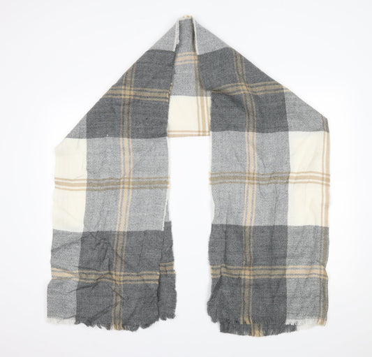 Preworn Womens Grey Plaid   Scarf