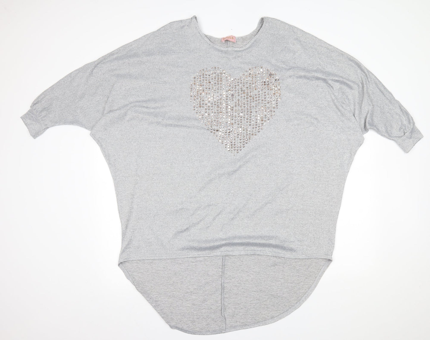 Dolls Paris Womens Grey   Pullover Jumper Size 10