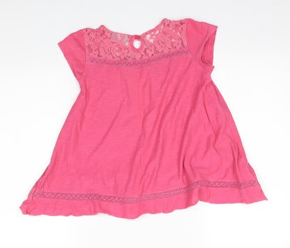 Back view of Matalan girls’ pink basic blouse, size 9, years
