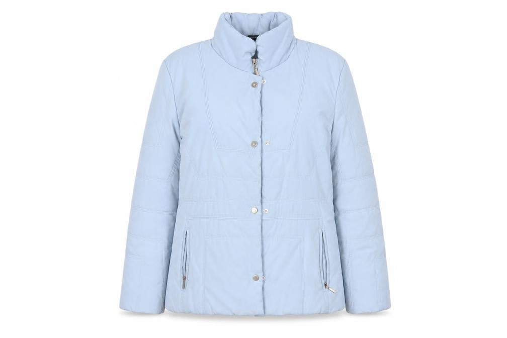 Concept Womens Blue   Quilted Coat Size 12