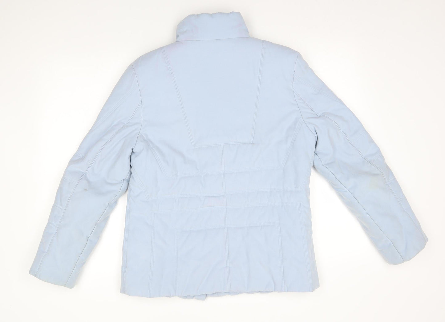 Concept Womens Blue   Quilted Coat Size 12