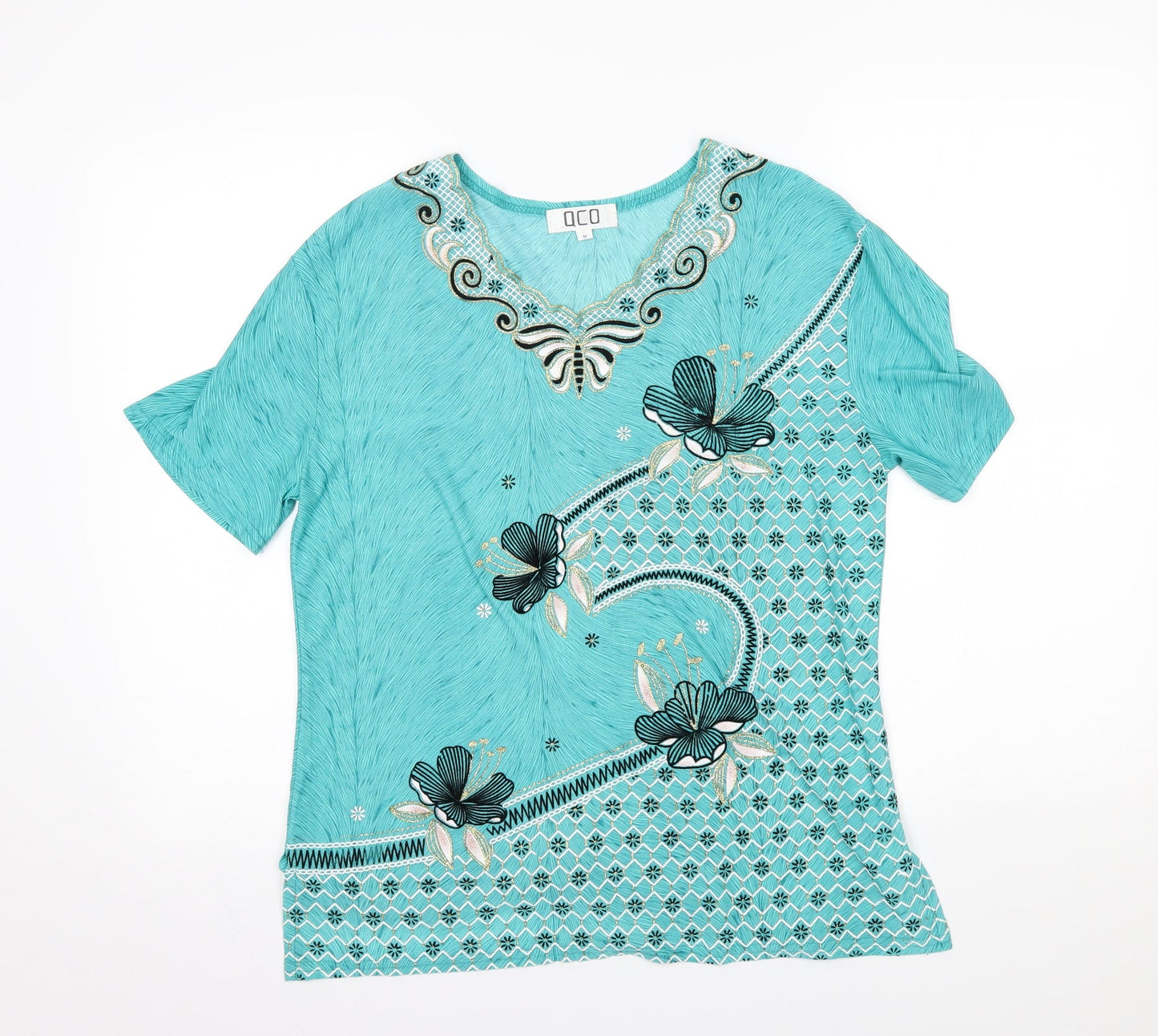 QCO Womens Blue   Basic Blouse Size M