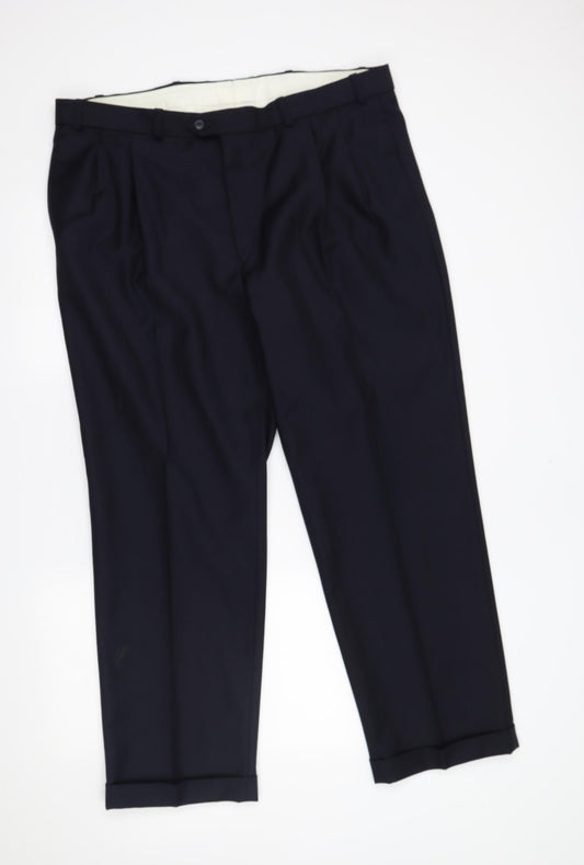 Mr Harry Mens Blue Striped   Suit Trousers Size 40 L30 in - matching set