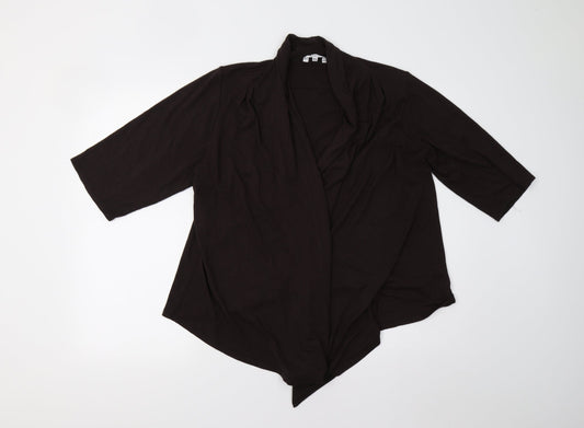 M&Co Womens Brown   Basic Blouse Size 18