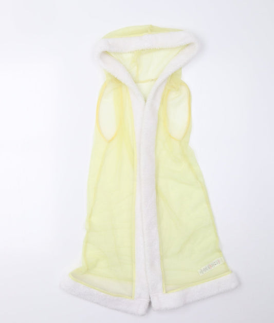 George Girls Yellow   Gilet Waistcoat Size 7-8 Years  - Disney