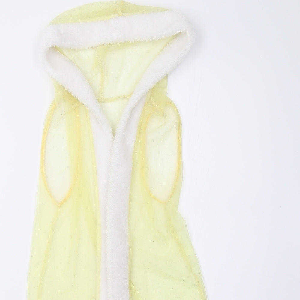 George Girls Yellow   Gilet Waistcoat Size 7-8 Years  - Disney