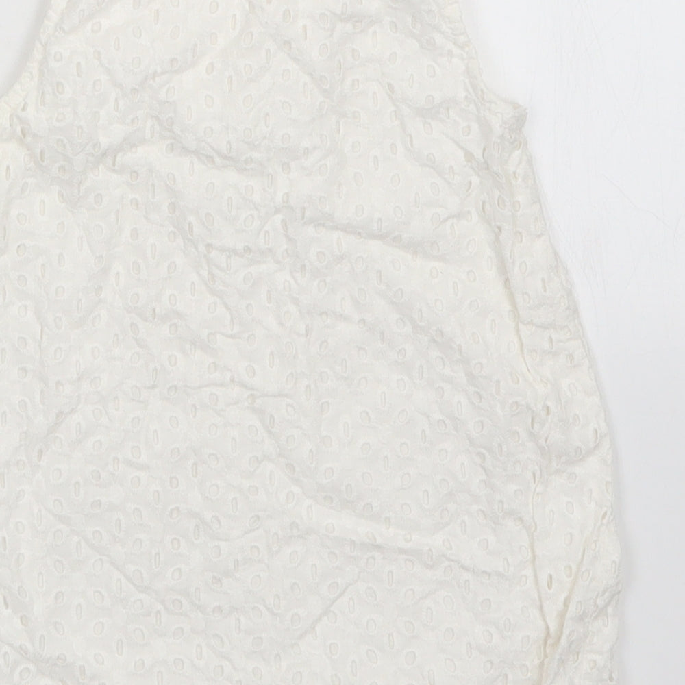 H&M Girls White Floral  A-Line  Size 12-18 Months
