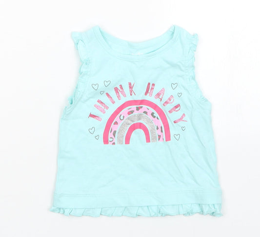 Studio Girls Blue   Basic Tank Size 12-18 Months