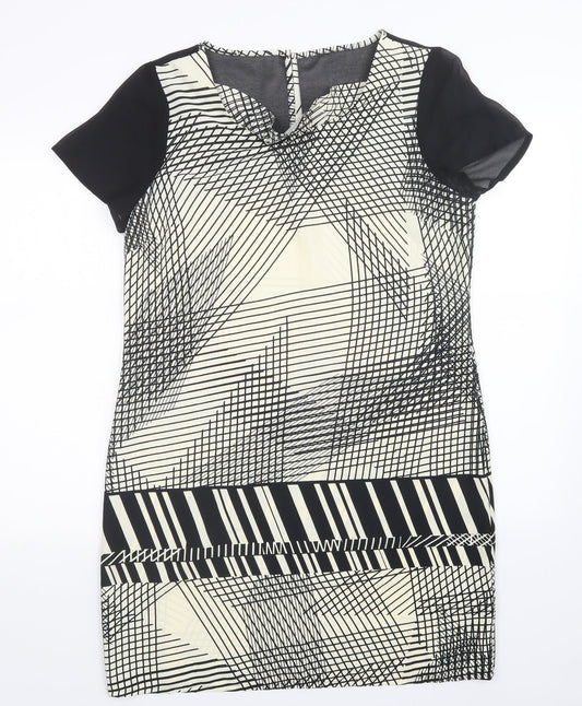 NEXT Womens Multicoloured Geometric  A-Line  Size 14